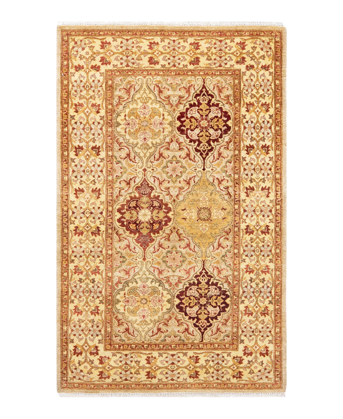 Closeout! Adorn Hand Woven Rugs Mogul M16223 3'2in x 5'3in Area Rug - Ivory