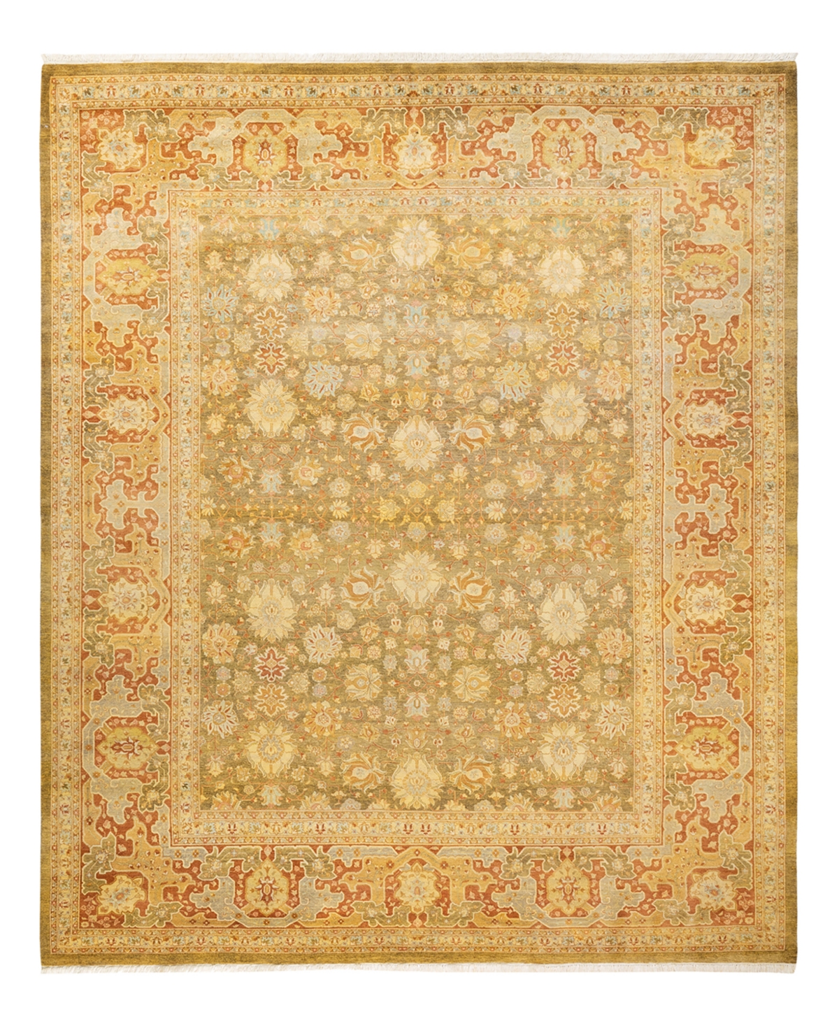 Closeout! Adorn Hand Woven Rugs Mogul M144085 8'4in x 10'2in Area Rug - Green