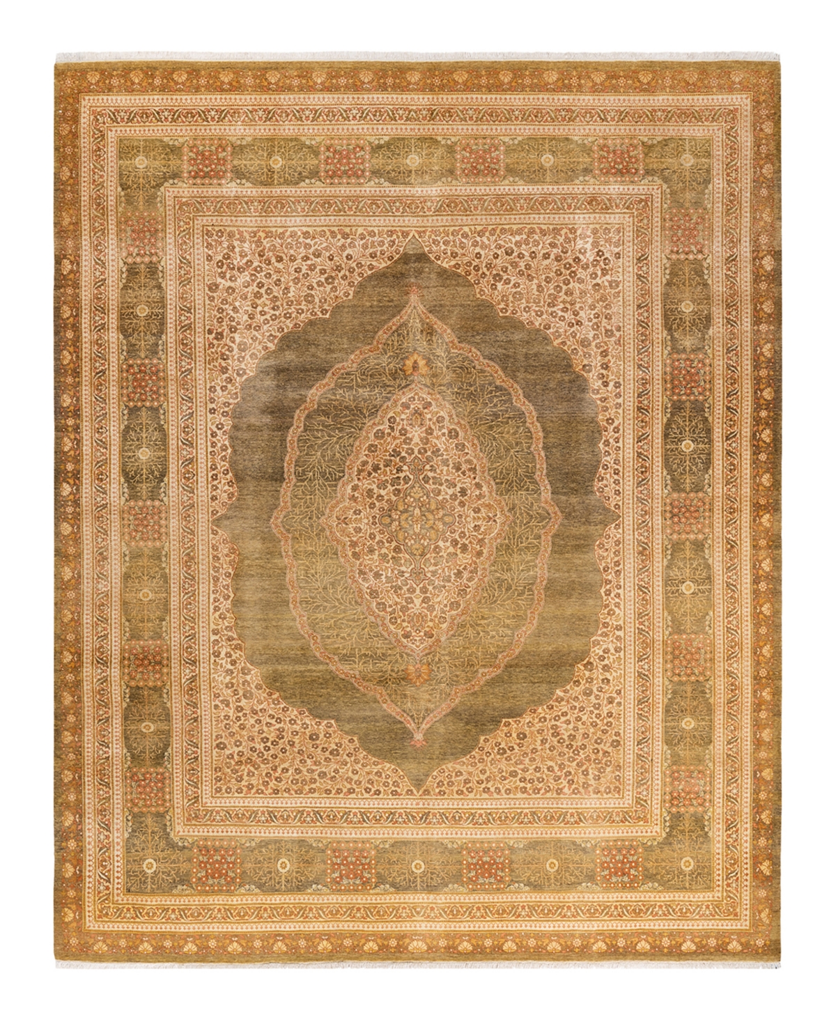 Closeout! Adorn Hand Woven Rugs Mogul M149453 8'2in x 10'3in Area Rug - Green