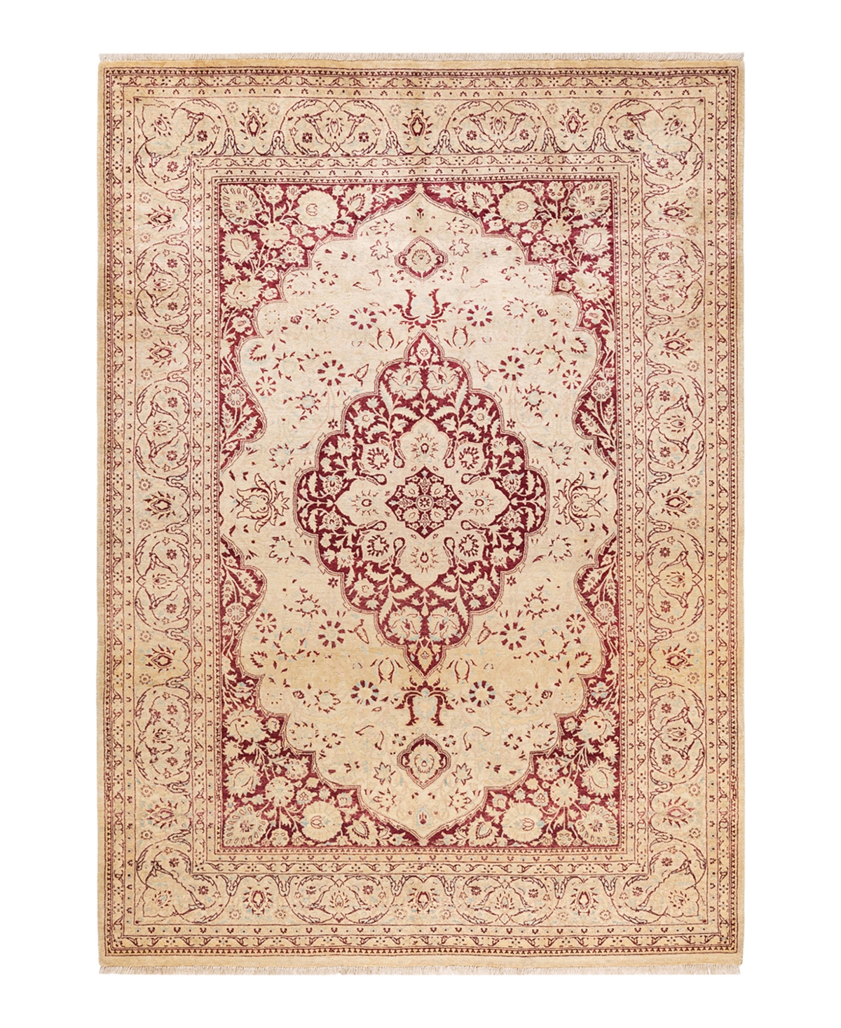 Closeout! Adorn Hand Woven Rugs Mogul M1190 6'3in x 9' Area Rug - Beige
