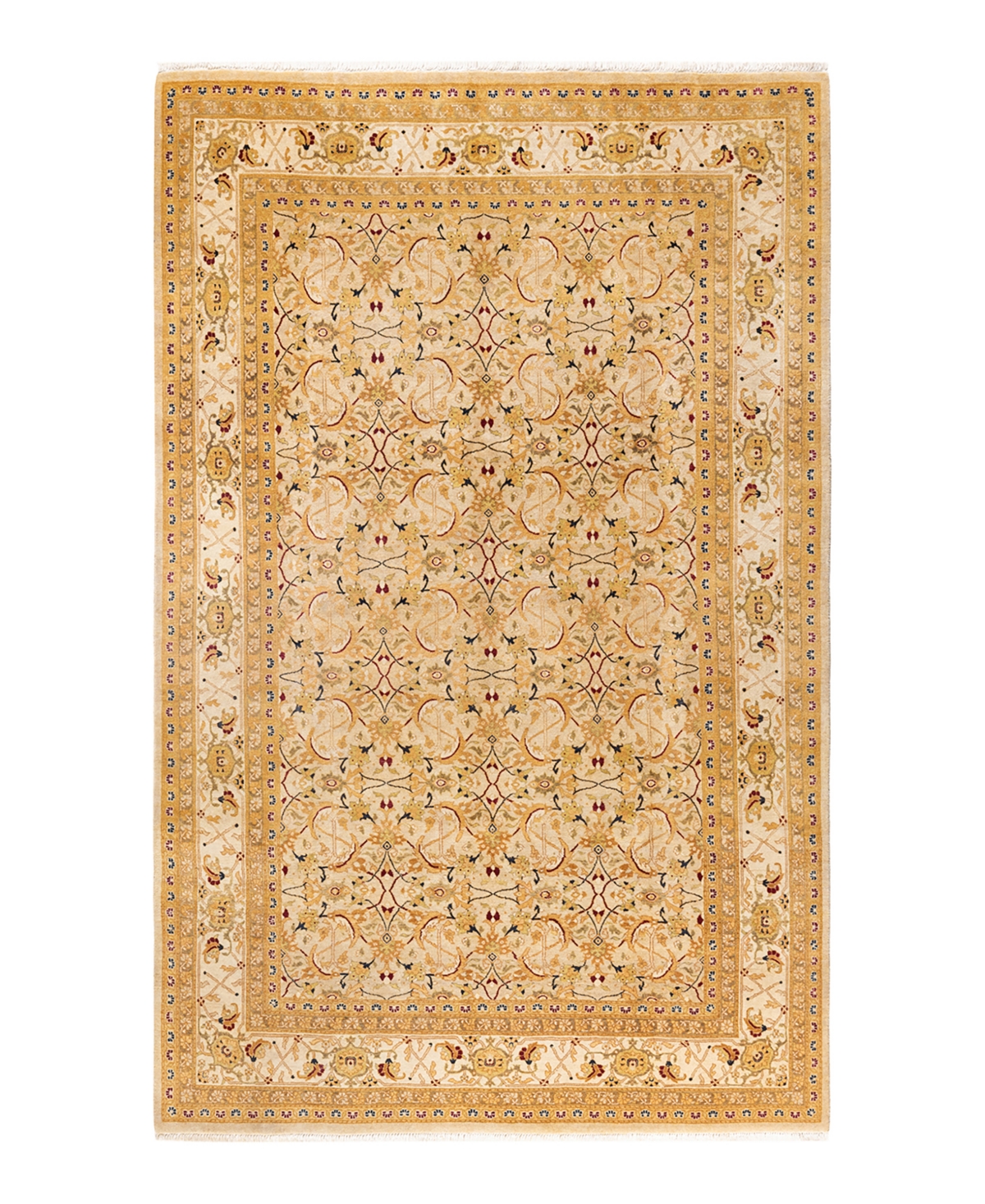 Closeout! Adorn Hand Woven Rugs Mogul M13997 5'10in x 9'1in Area Rug - Ivory