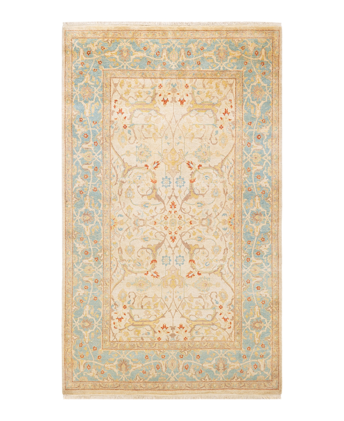 Closeout! Adorn Hand Woven Rugs Mogul M162295 4'1in x 6'9in Area Rug - Ivory