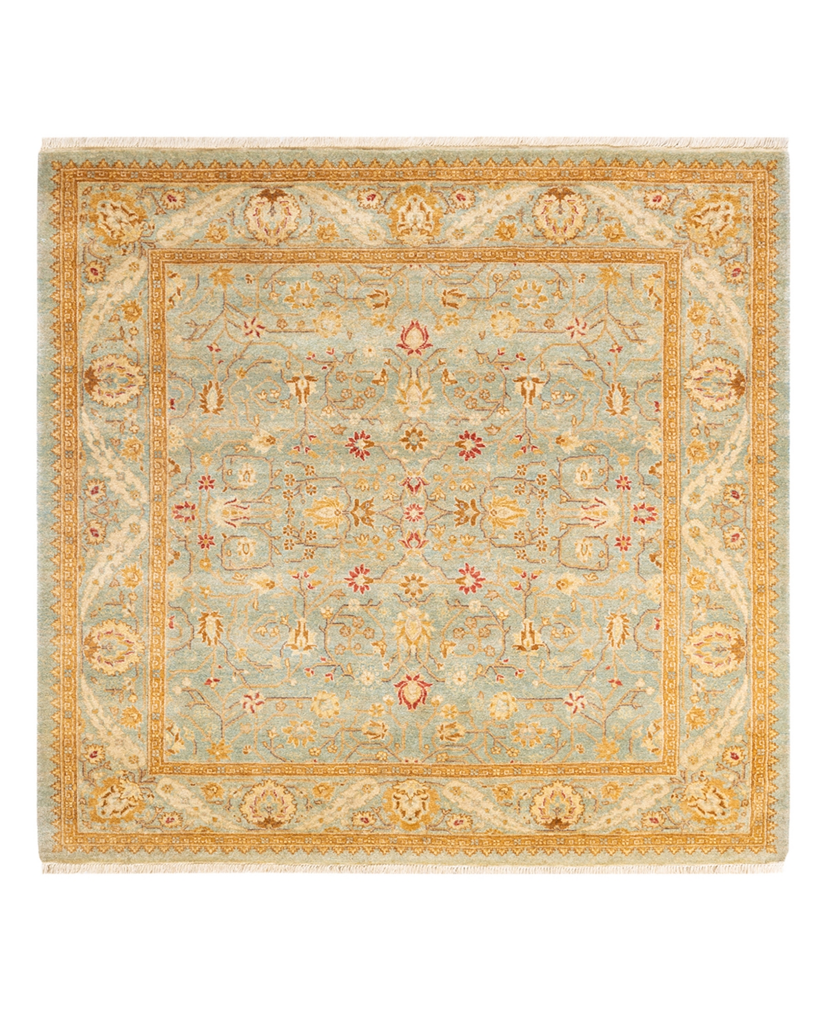 Closeout! Adorn Hand Woven Rugs Mogul M15671 4'2in x 4'4in Area Rug - Mist