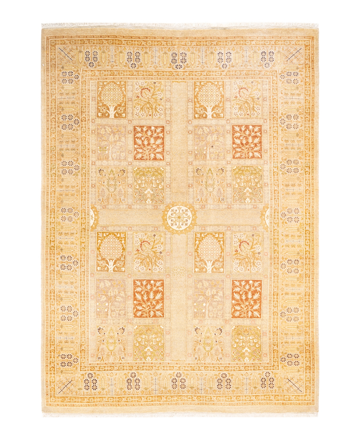 Closeout! Adorn Hand Woven Rugs Mogul M164450 4'2in x 5'9in Area Rug - Ivory