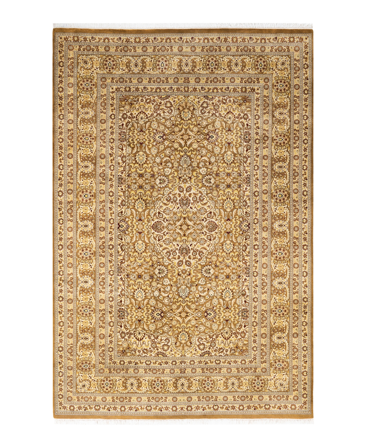 Closeout! Adorn Hand Woven Rugs Mogul M1450 6' x 9'3in Area Rug - Yellow
