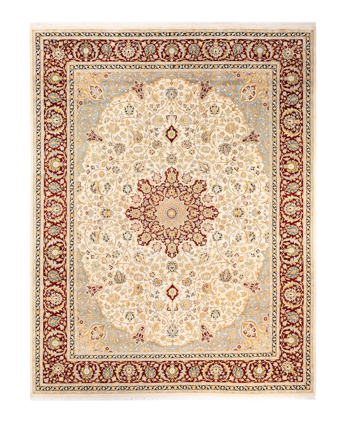 Closeout! Adorn Hand Woven Rugs Mogul M1591 9'3in x 12'1in Area Rug - Ivory