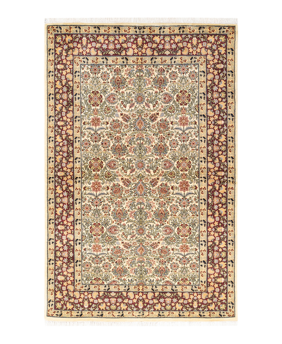 Closeout! Adorn Hand Woven Rugs Mogul M99585 4'7in x 7'3in Area Rug - Ivory