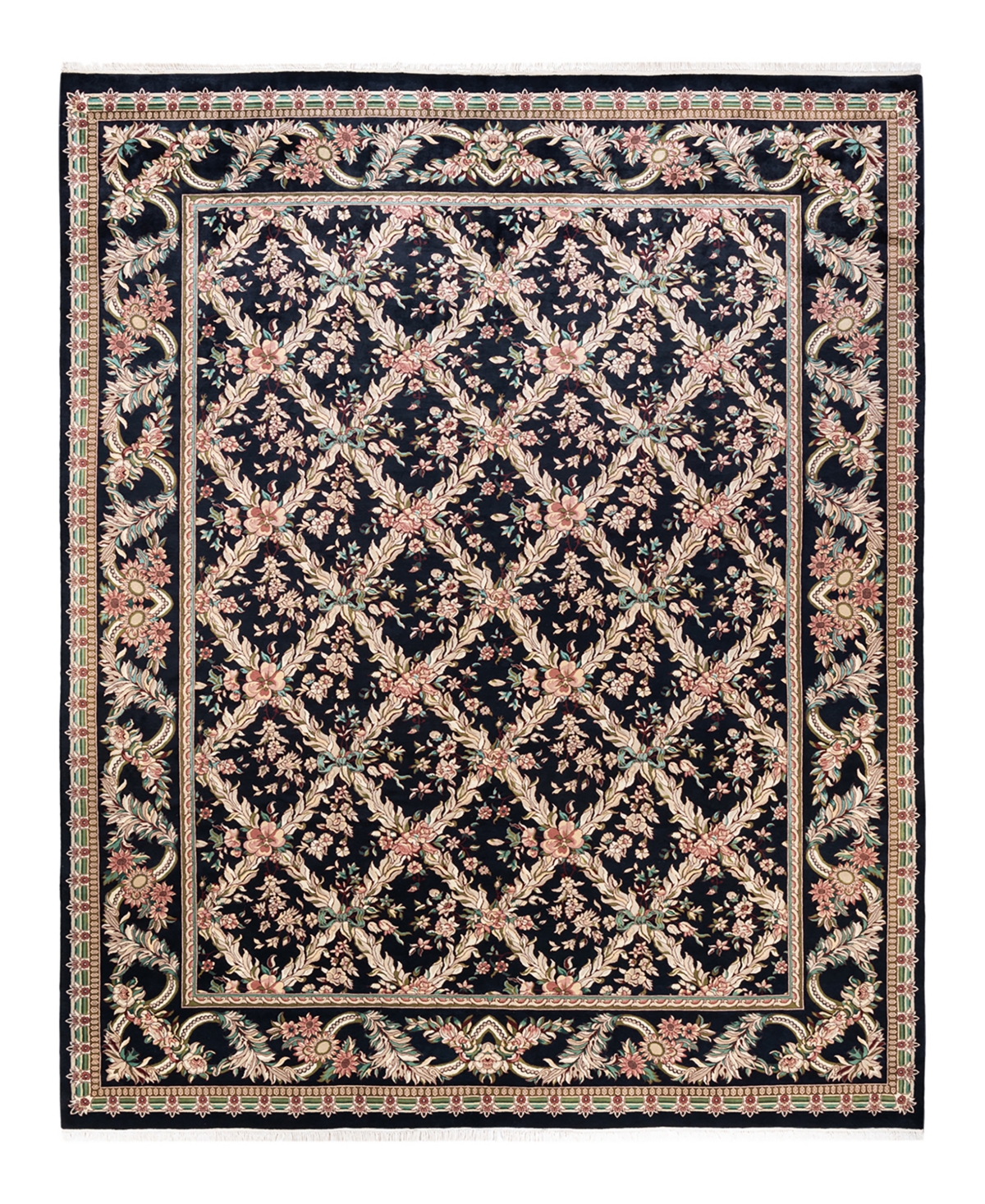 Closeout! Adorn Hand Woven Rugs Mogul M14042 9'2in x 11'10in Area Rug - Black