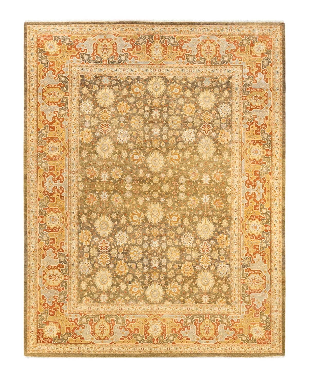 Closeout! Adorn Hand Woven Rugs Mogul M149499 8'2in x 10'10in Area Rug - Green