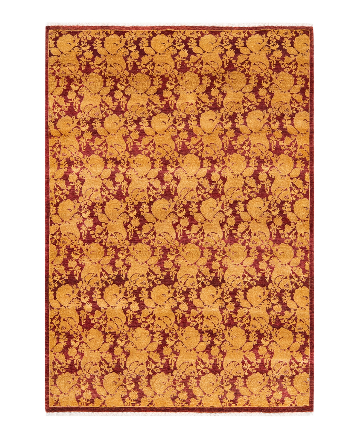 Closeout! Adorn Hand Woven Rugs Mogul M154334 4'8in x 6'10in Area Rug - Red