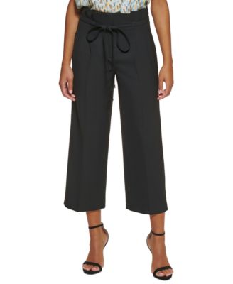 DKNY Paperbag-Waist Cropped Pants 