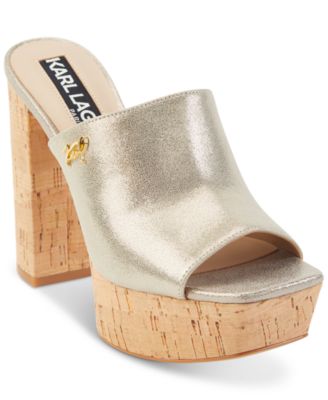 KARL LAGERFELD PARIS - Women's Hensley Platform Sandals