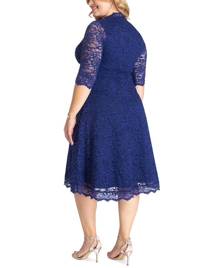 Kiyonna Womens Plus Size Mademoiselle Lace Dress Macys 8584