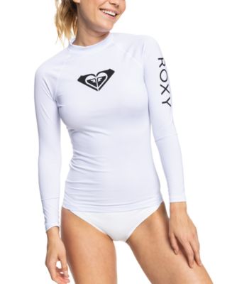 Roxy Juniors' Whole Hearted Long-Sleeve Rashguard - Macy's