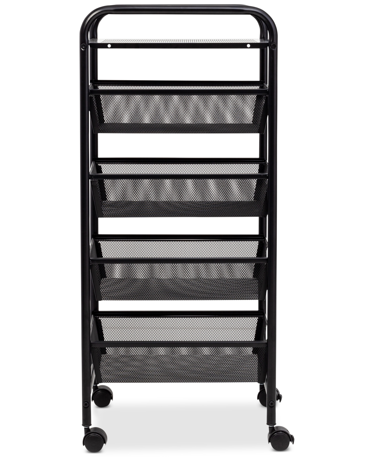 Shop Honey Can Do 4-drawer Rolling Cart In Black
