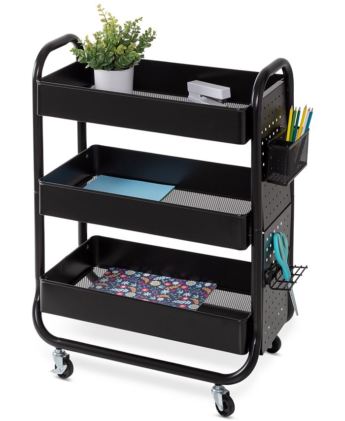 Honey Can Do Rolling Craft Cart with Peg Board Macy's