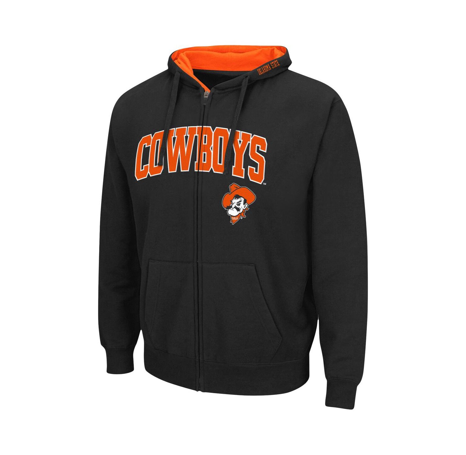 Men's Oklahoma State Cowboys Arch & Logo 3.0 Full-Zip Hoodie