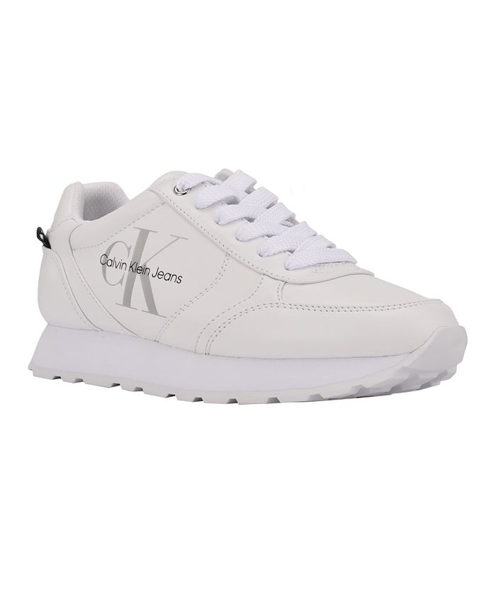 Calvin Klein Women's Logo Casual Lace-Up Sneakers -