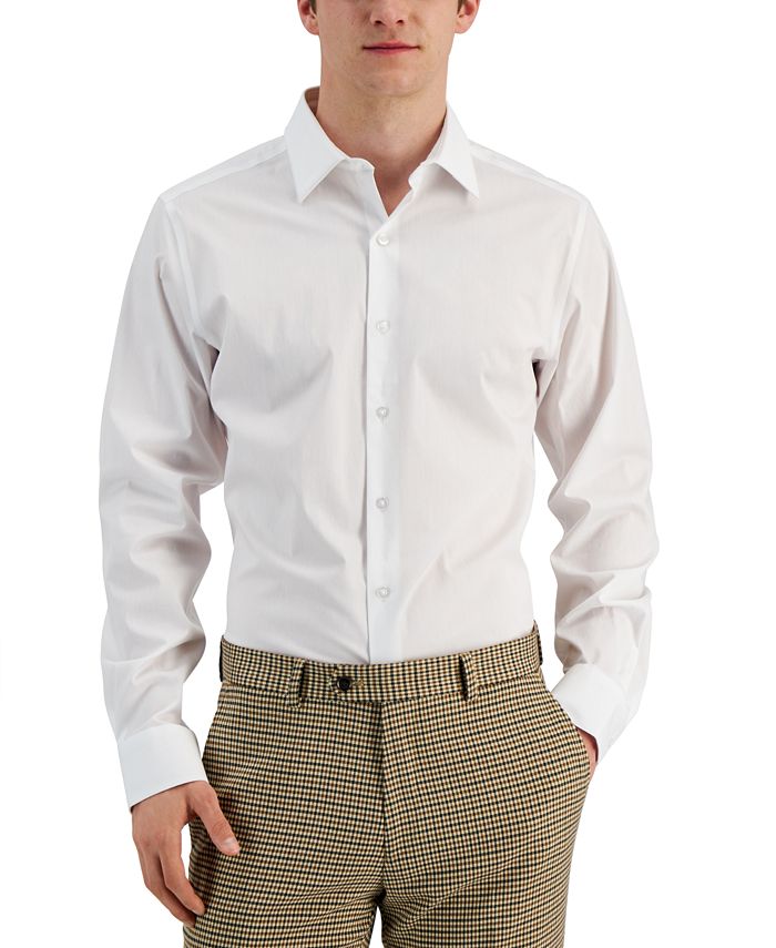 Alfani Men's Slim Fit Stain Resistant Dress Shirt, Created for Macy's ...