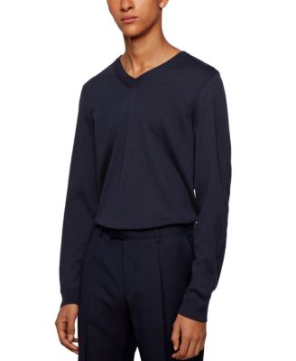 Men's V-Neck Wool Sweater