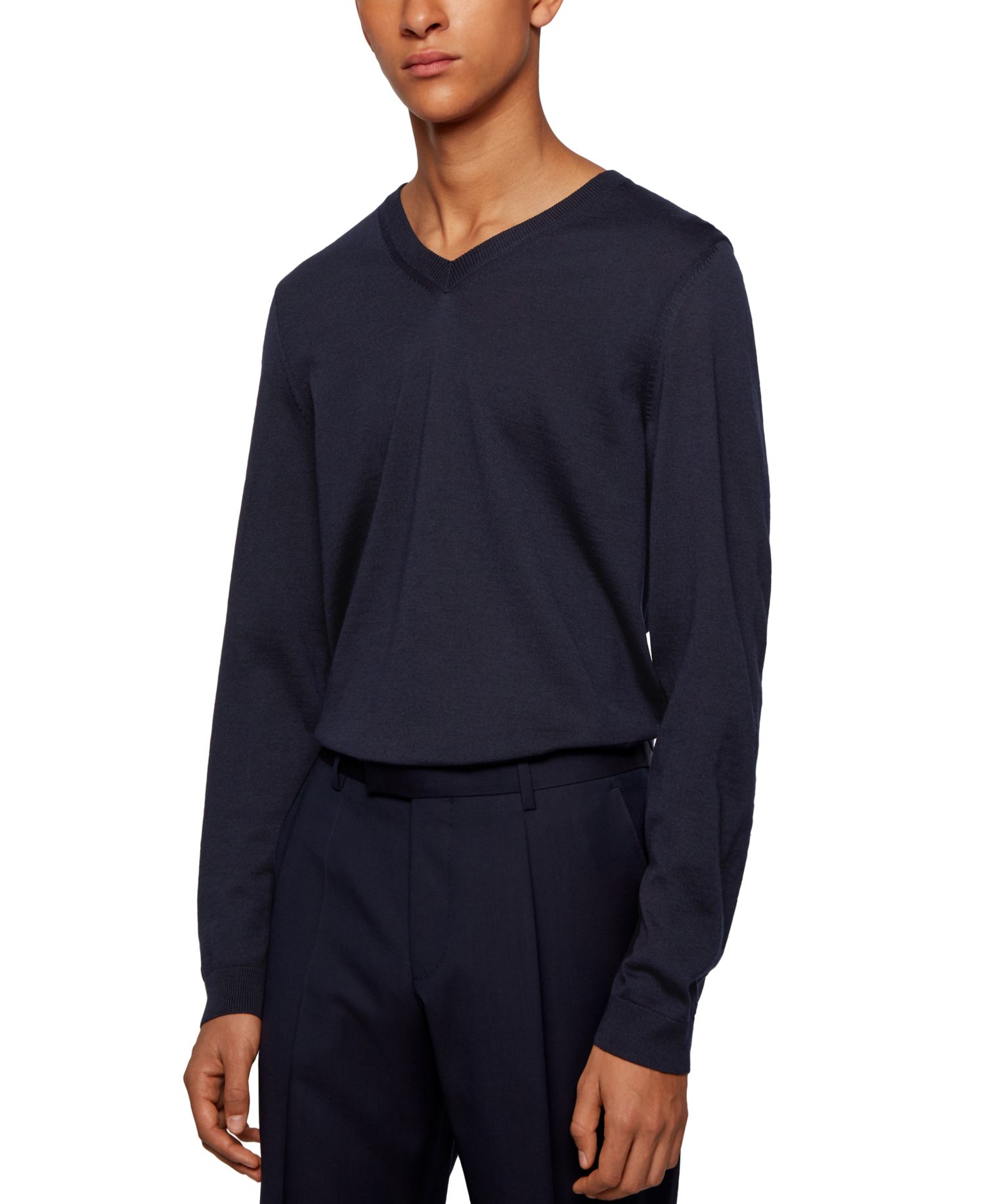 Men's V-Neck Wool Sweater