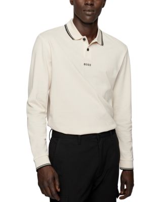 macy's men's long sleeve polo shirts