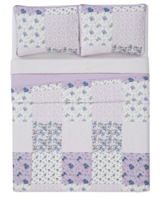 Cannon Elissa Patchwork 3 Piece Quilt Set, Full/Queen