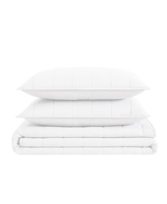 Solid 3 Piece Quilt Set, King