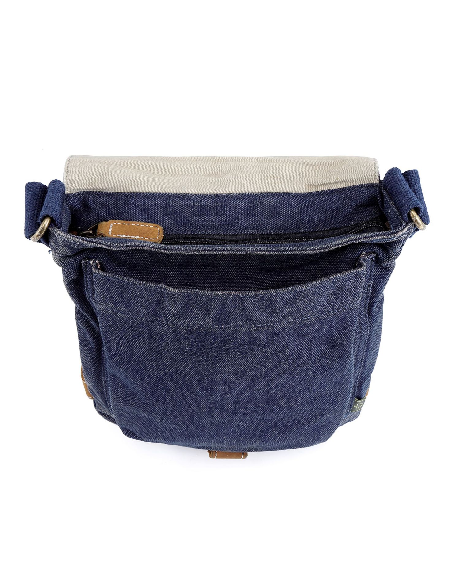 Atona Classic Flap Canvas Crossbody Bag