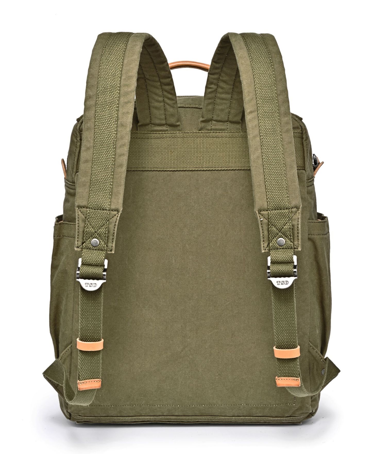 Рюкзак TSD BRAND Tilia Canvas, цвет: Армейский зелёный — фото 10