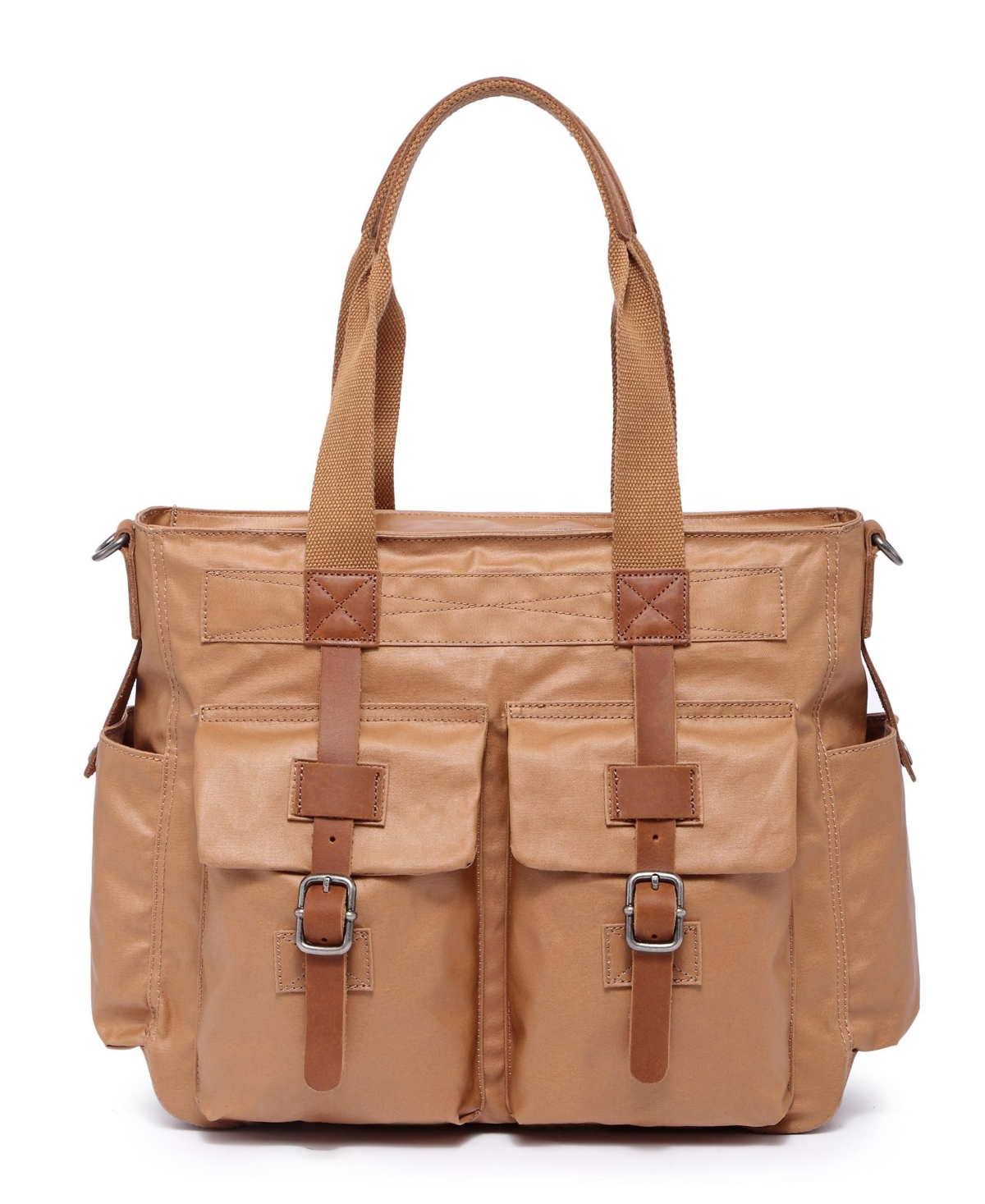 Tsd Brand Urban Light Coated Canvas Tote Bag