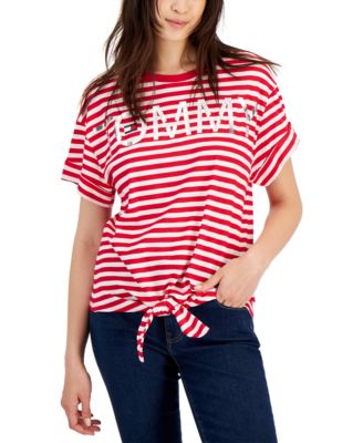 tommy hilfiger women's striped t shirt