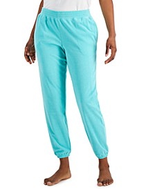 Women&apos;s Smocked-Waist Terrycloth Jogger Pants&comma; Created For Macy&apos;s