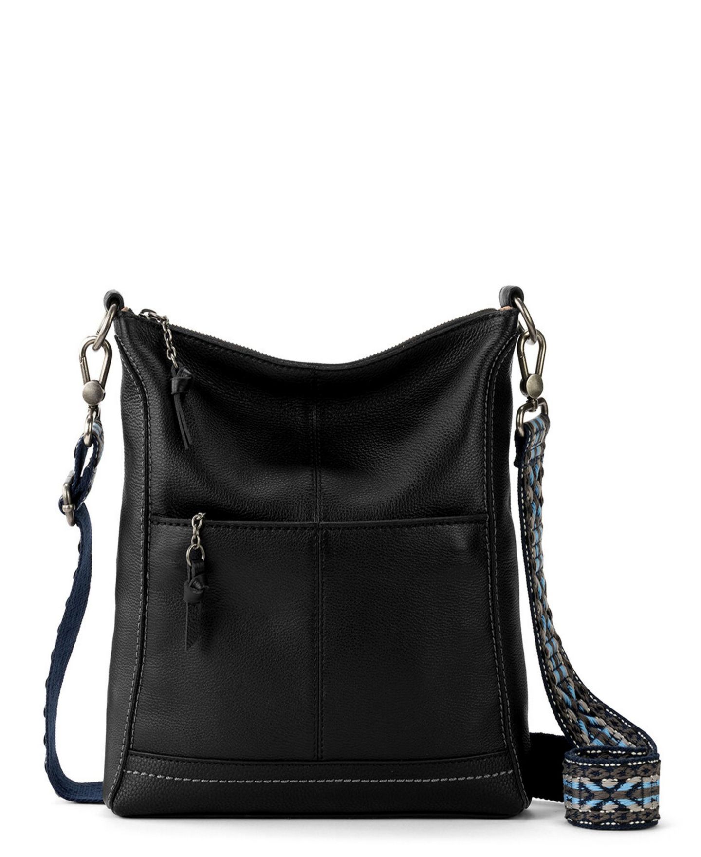 Женская сумка The Sak Lucia Leather Crossbody, цвет: Чёрный — фото 1