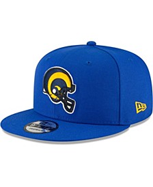 Men's Royal Los Angeles Rams Throwback 9FIFTY Snapback Hat