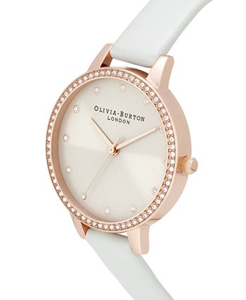 Olivia Burton - Women's Classics Blush Leather Strap Watch 34mm