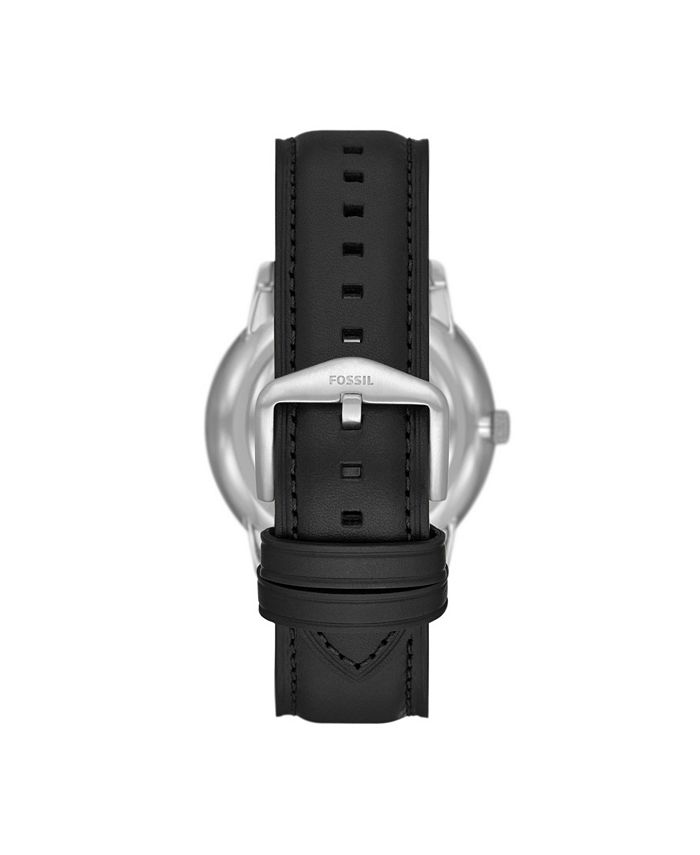 Fossil Men's Neutra Black Leather Strap Watch 42mm Macy's