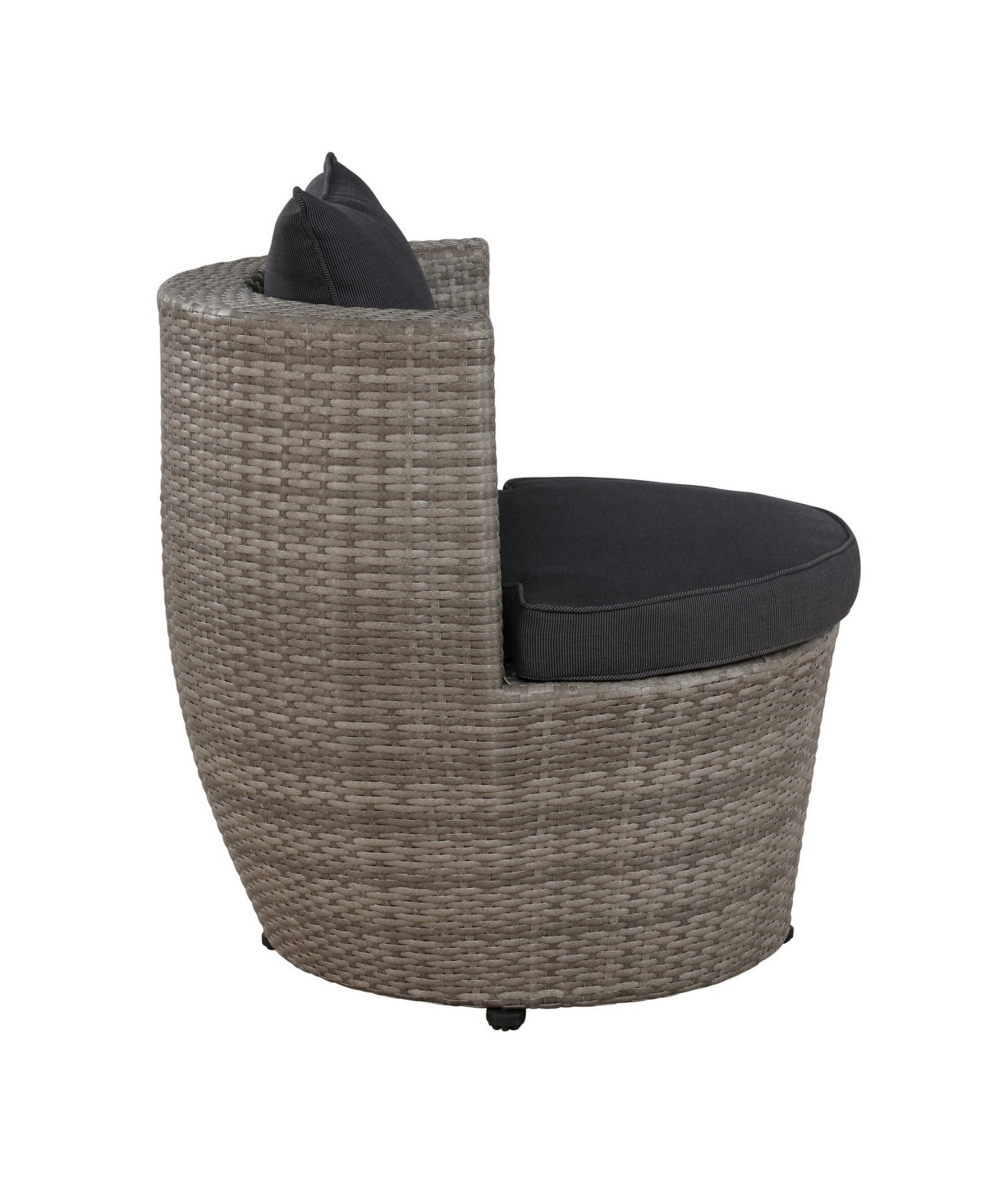 Bistro All-Weather Conversation 2 Round Chairs and H Table, Set of 2