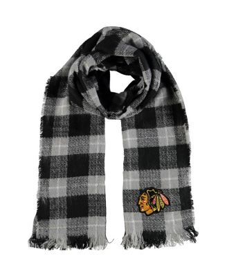 Womens Little Earth Chicago Blackhawks Plaid Blanket Scarf 6590₽
