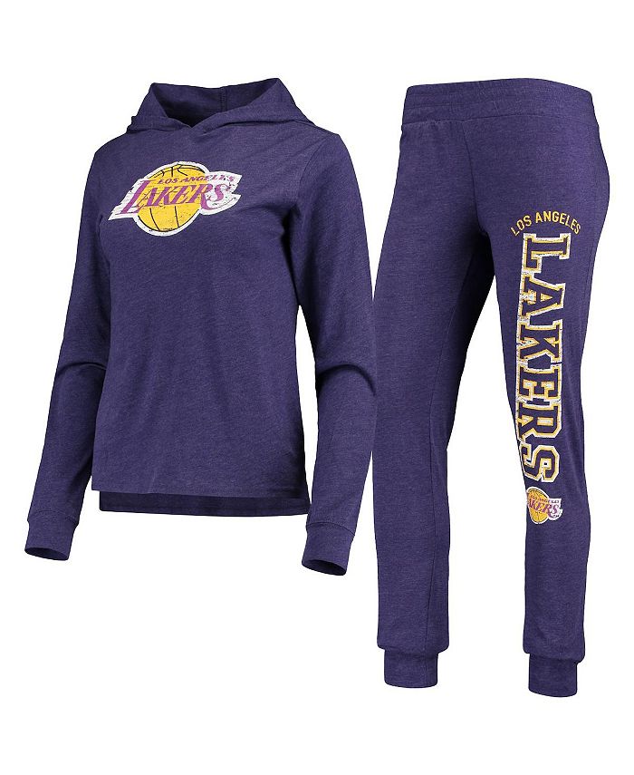 Lids Los Angeles Lakers Concepts Sport Long Sleeve T-Shirt & Pants Sleep  Set - Purple/Black