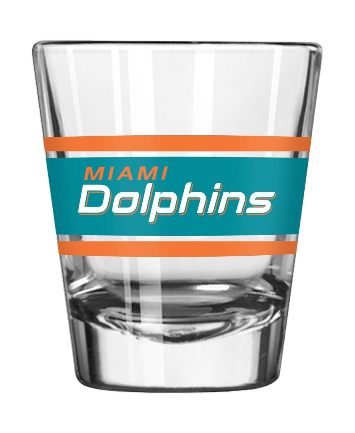 Logo Brands Miami Dolphins 2 oz Stripe Shot Glass - Macy's