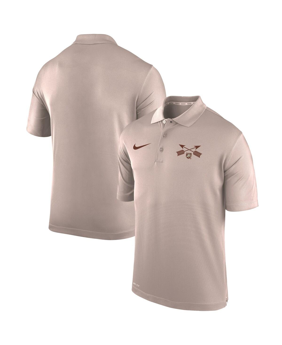 Men's Nike Tan Army Black Knights Rivalry Varsity Performance Polo Shirt