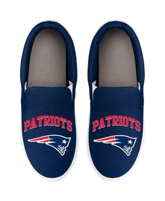 Womens FOCO New England Patriots Big Logo Slip-On Sneakers 7490₽