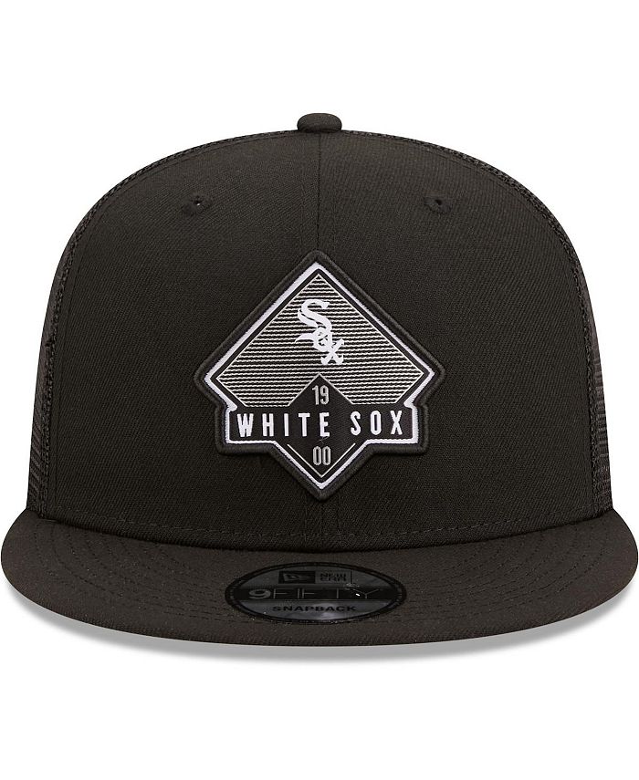 New Era Men's Black Chicago White Sox Camper Trucker Snapback Hat Macy's