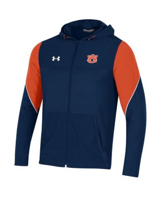 Men's Navy Auburn Tigers 2021 Sideline Warm-Up Full-Zip Hoodie