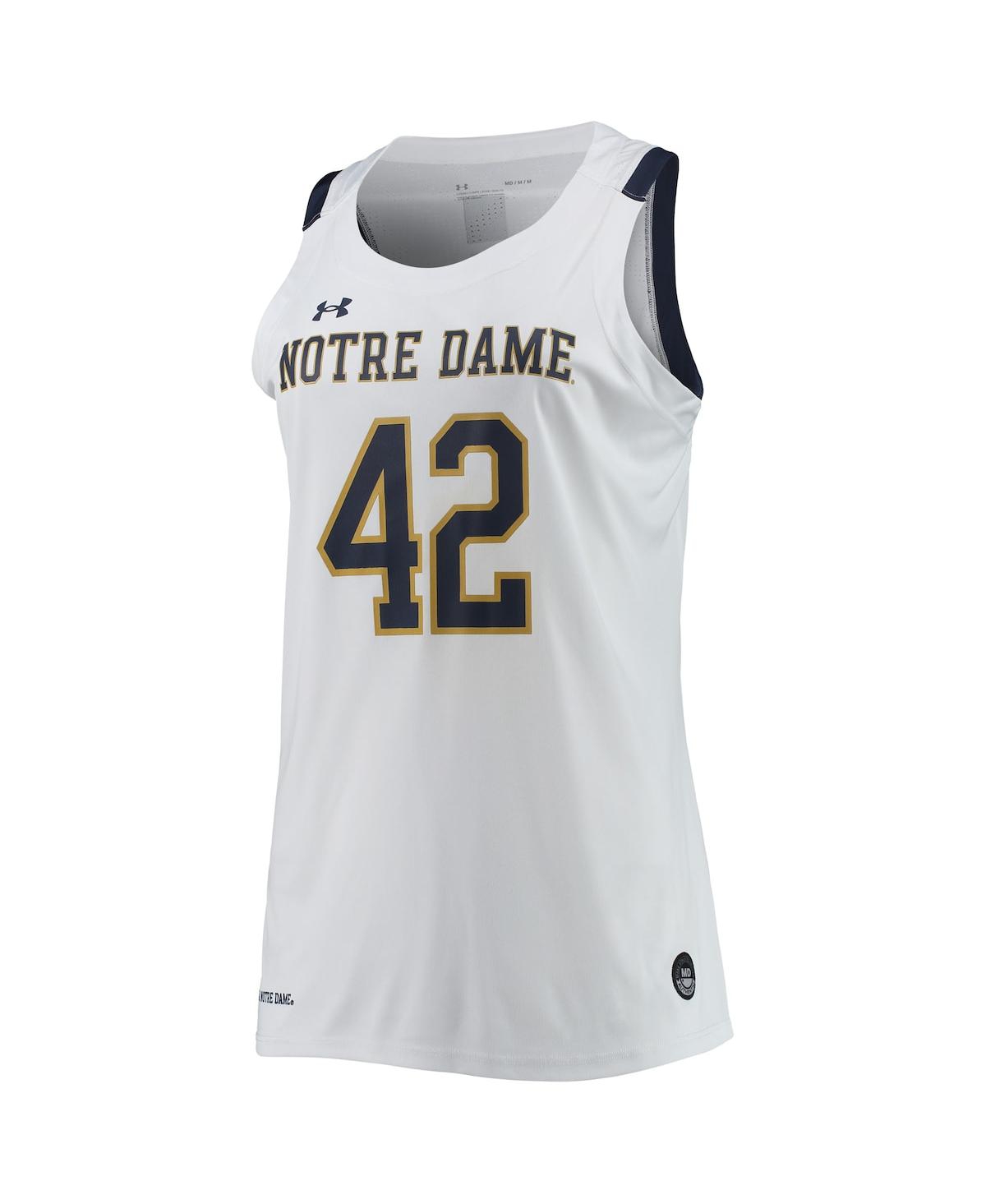Women's Under ArmourNotre Dame Fighting Irish Replica Swingman Basketball Jersey - White