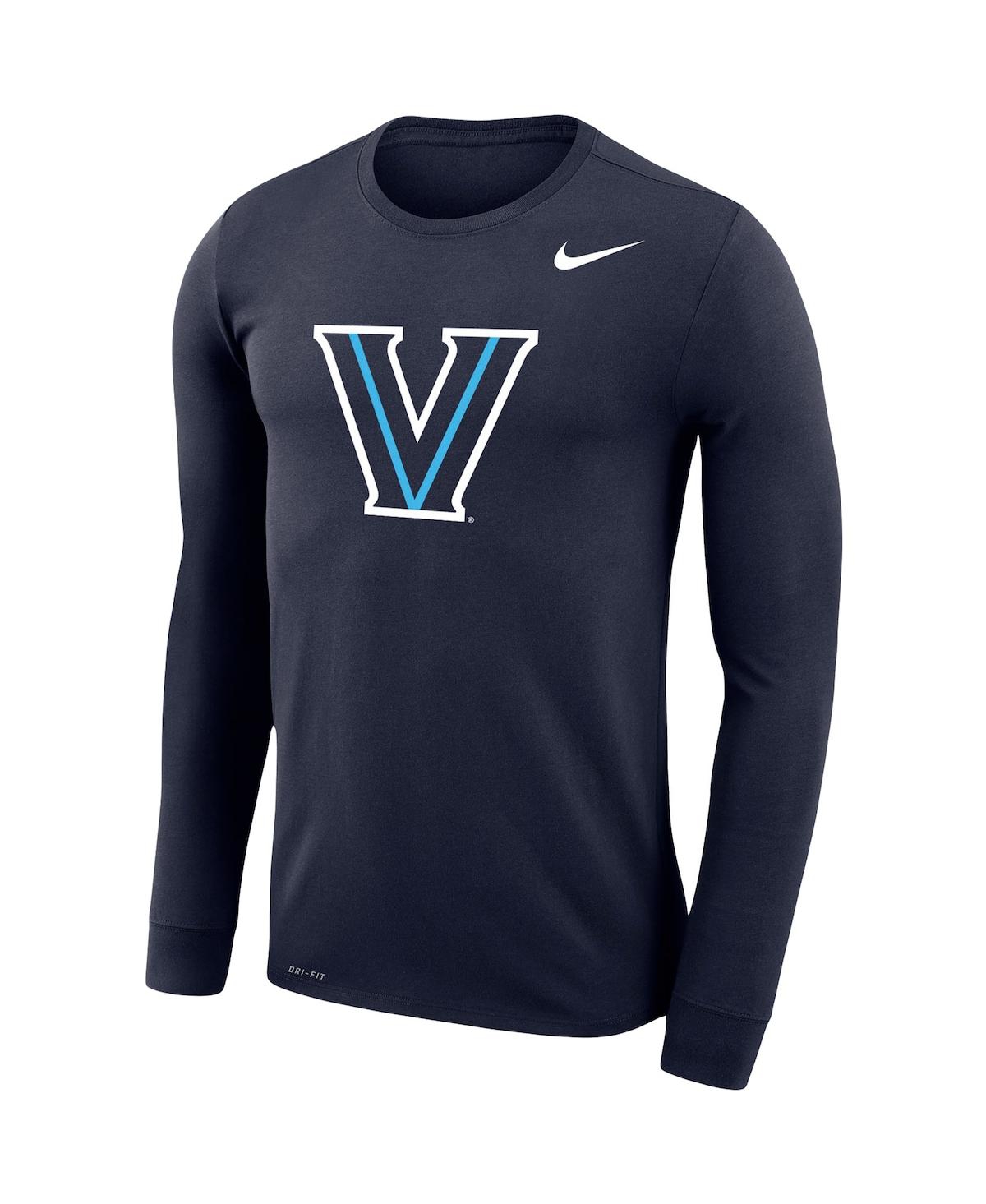 Men's NikeVillanova Wildcats School Logo Legend Performance Long Sleeve T-shirt - Navy
