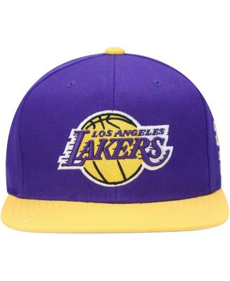 Men's Purple Los Angeles Lakers Area Code Snapback Hat
