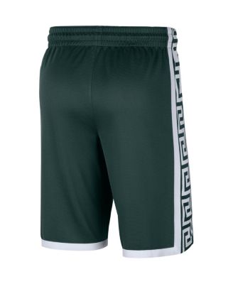 Men's Green Michigan State Spartans Logo Replica Performance Basketball Shorts