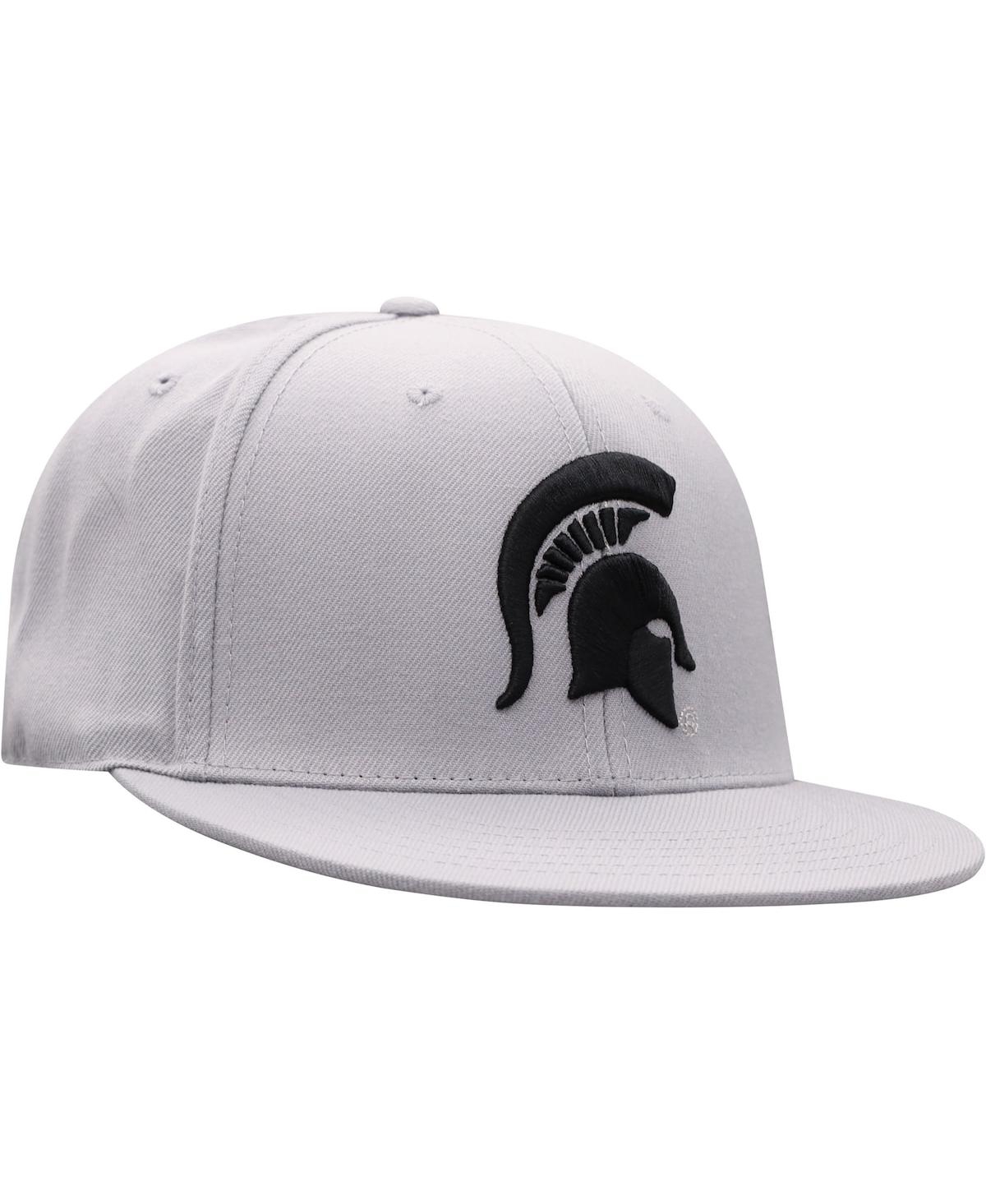 Men's Top of the WorldMichigan State Spartans Fitted Hat - Gray